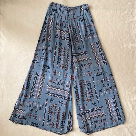 Tigerlily Aegean Aztec Campeche Wide Leg Pant - Picture 1 of 6